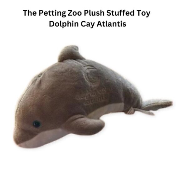 the petting  Zoo Other - The Petting Zoo Plush Dolphin Cay Atlantis Cuddly Animal Stuffed Toy Boys 14" OS